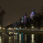 München, Isarkanal und St. Lukas