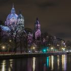 München, Isarkanal und St. Lukas