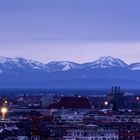 München kurz vor Sonnenaufgang