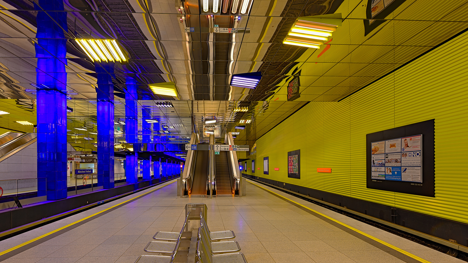 München, Linie U3/U6, Station 'Münchner Freiheit'