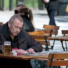 München, Marienplatz, Biergarten