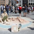 München Marienplatz - Straßenkünstler