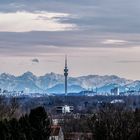 München mit Föhnblick