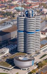 München Olympiapark - View from Olympiaturm - BMW Main Office - 05