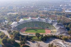 München Olympiapark - View from Olympiaturm - Olympiastadion - 07