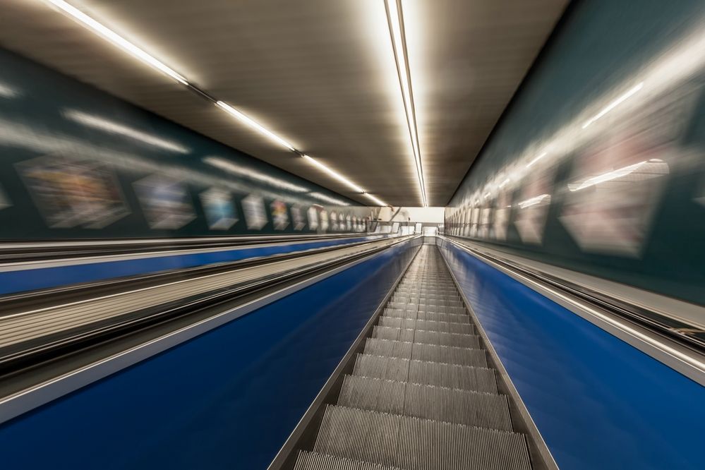 München - Rolltreppe Marienplatz