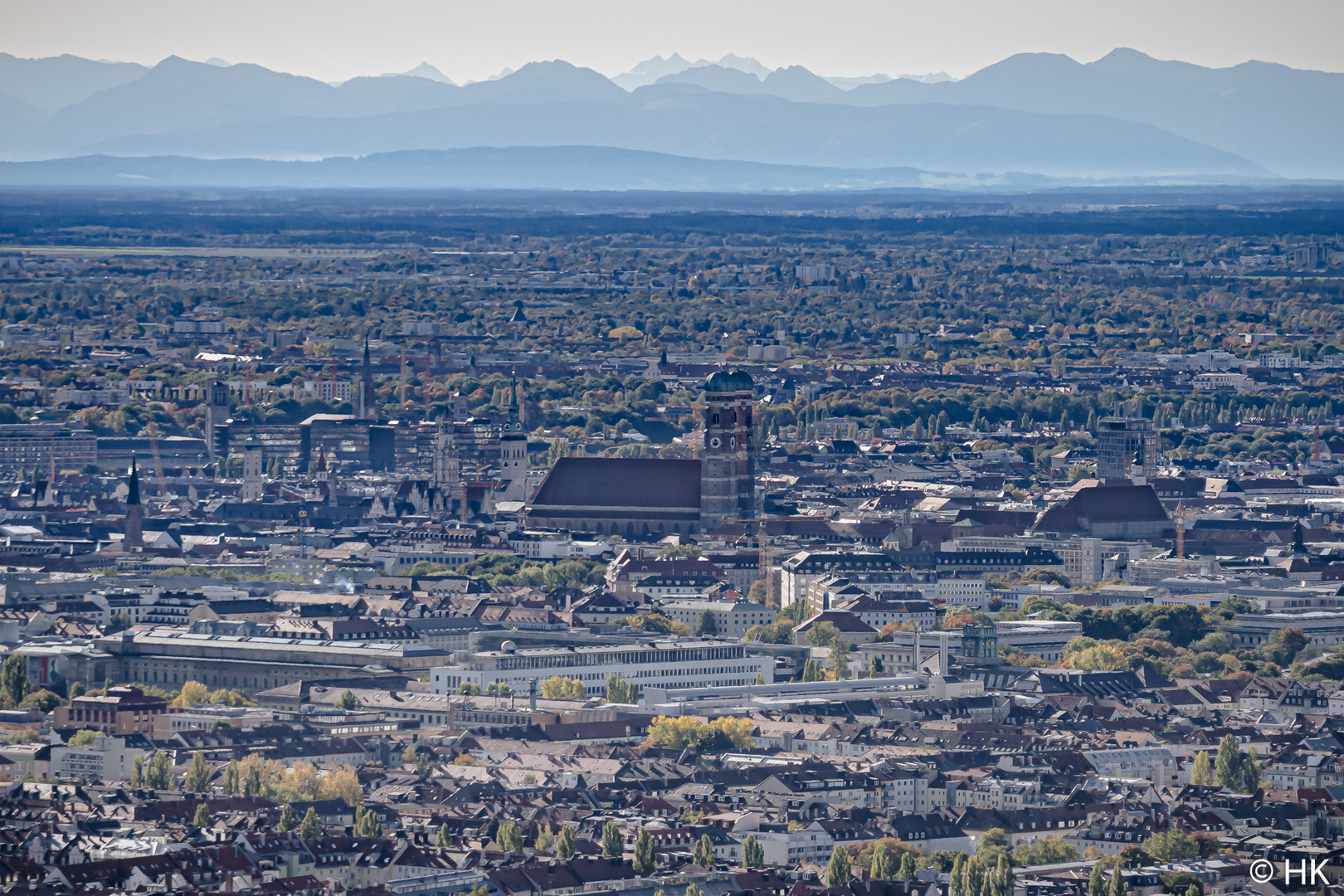 München vom Olympiaturm aus gesehen