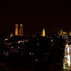 München von der Paulskirche bei Nacht