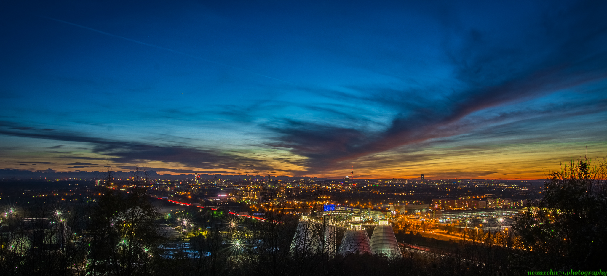 München zur blauen Stunde