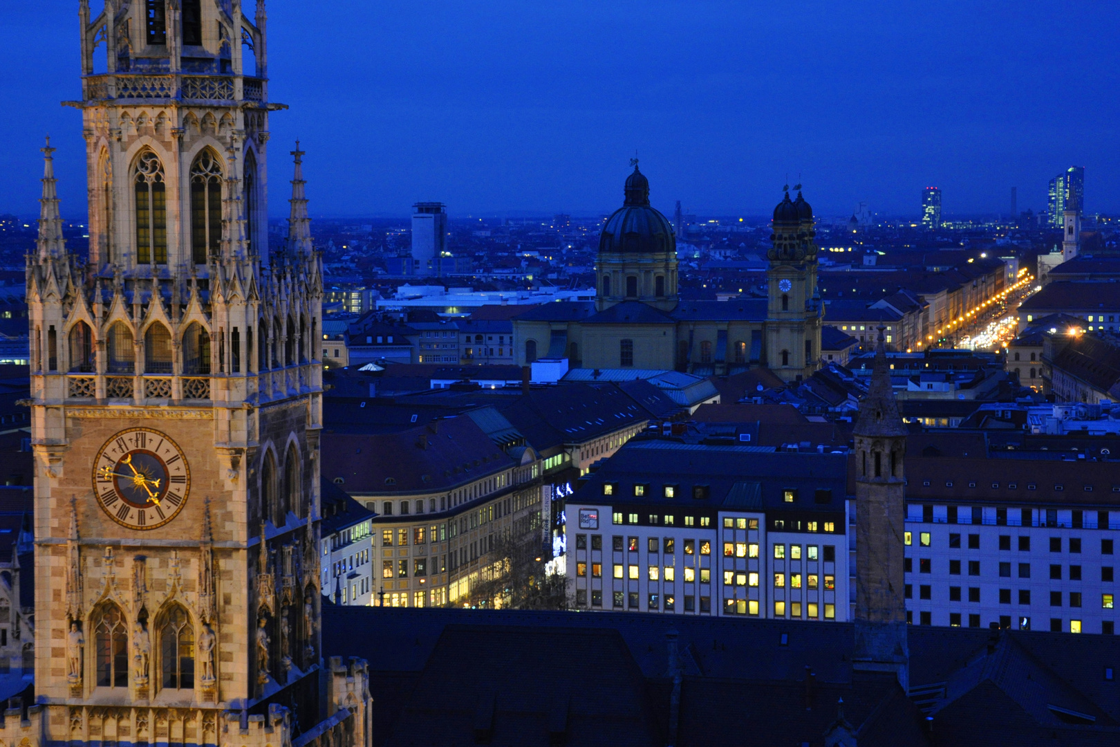 München zur Blauen Stunde