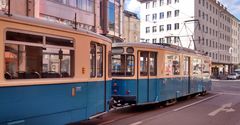 Münchener Trambahn Serie M mit Schiebetüren