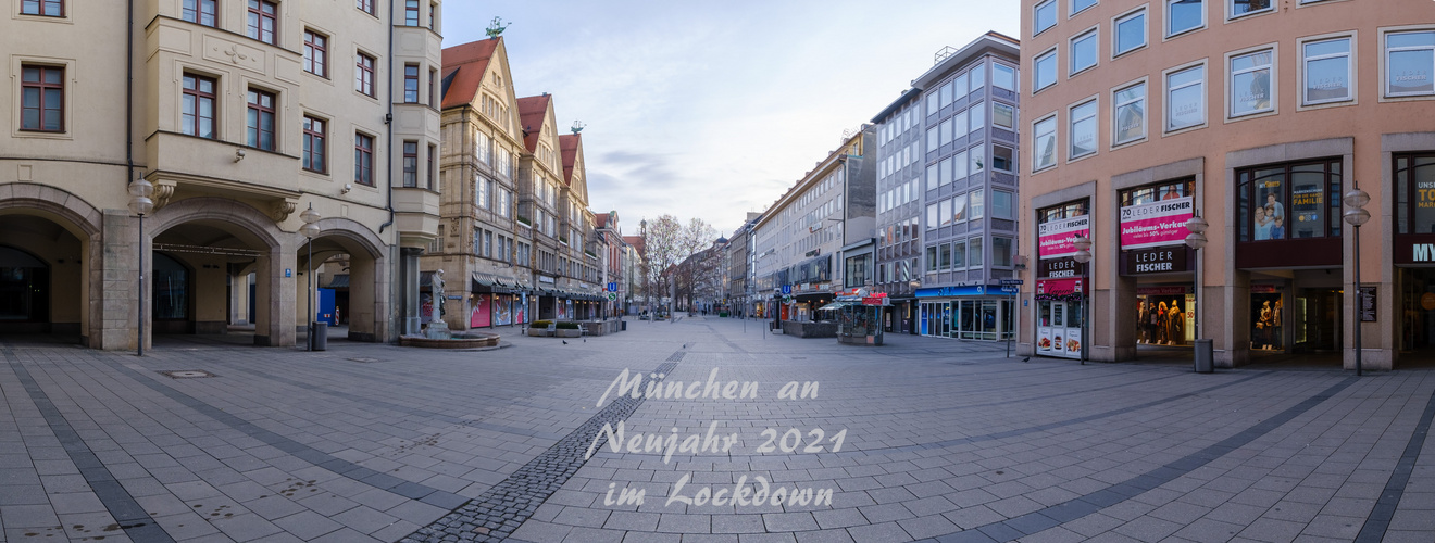 München_Fussgängerzone_Neujahr_2021