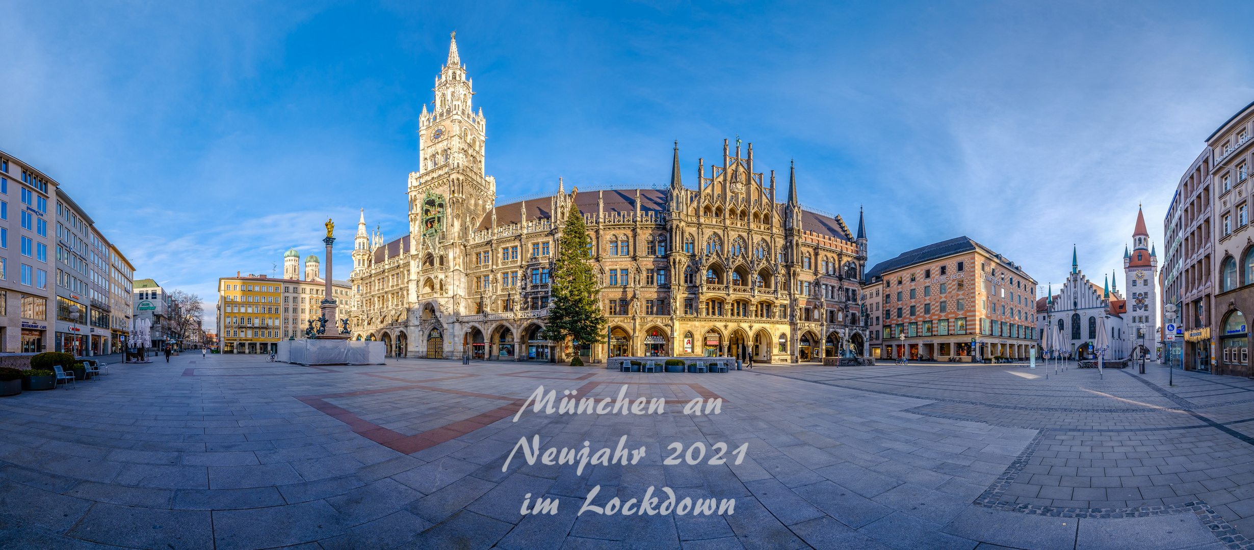 München_Marienplatz_Neujahr_2021