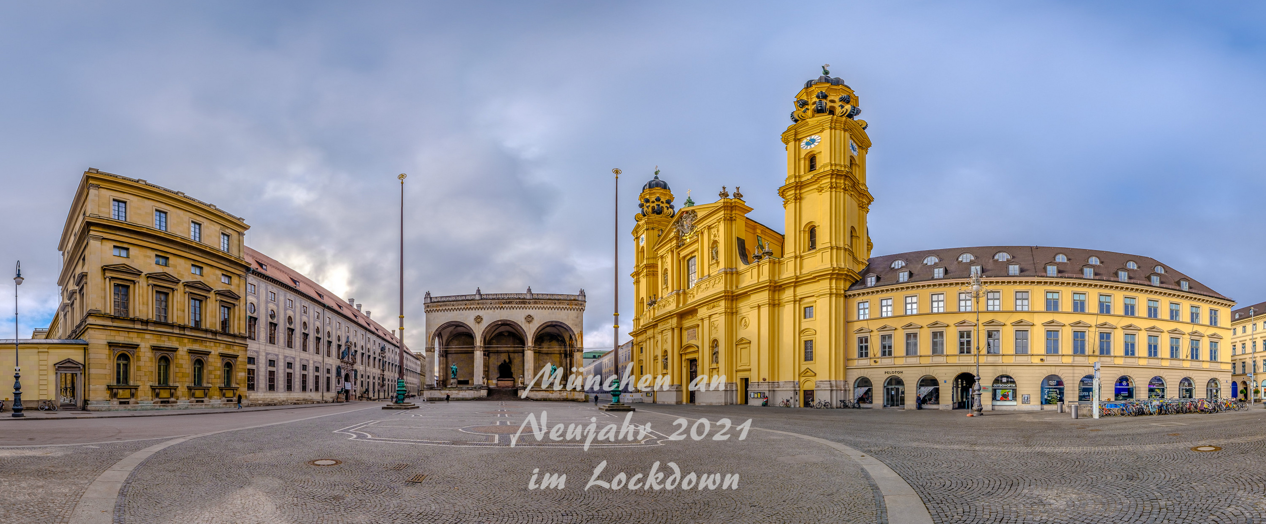 München_Odeonsplatz_Neujahr_2021