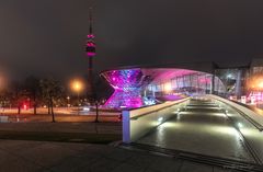 München`s Wahrzeichen in Pink