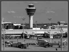 Münchner Flughafen.