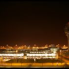 Münchner Flughafen bei Nacht