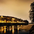 Münchner Isarufer bei Nacht