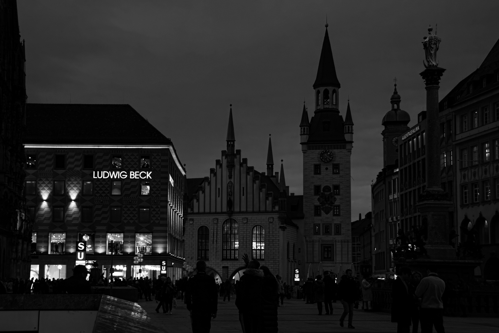 Münchner Marienplatz 08.02.2024