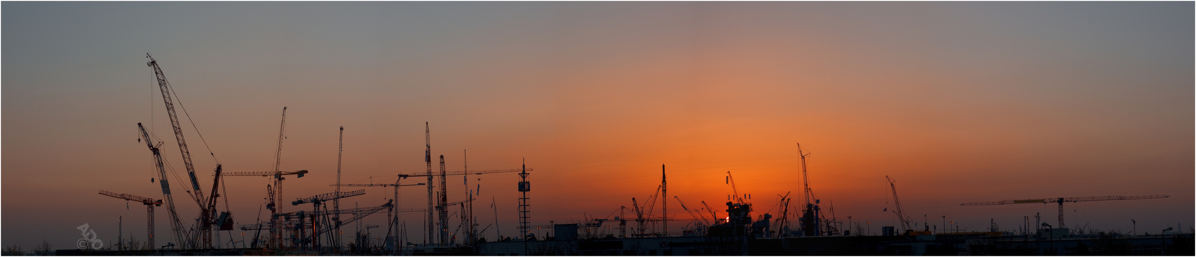 Münchner Sonnenuntergang