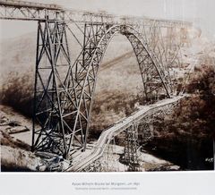 Müngstener Brücke - Baustelle 1891