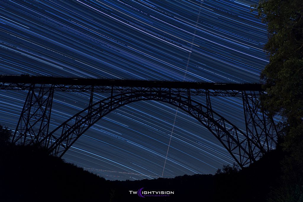 Müngstener Brücke Startrails 2