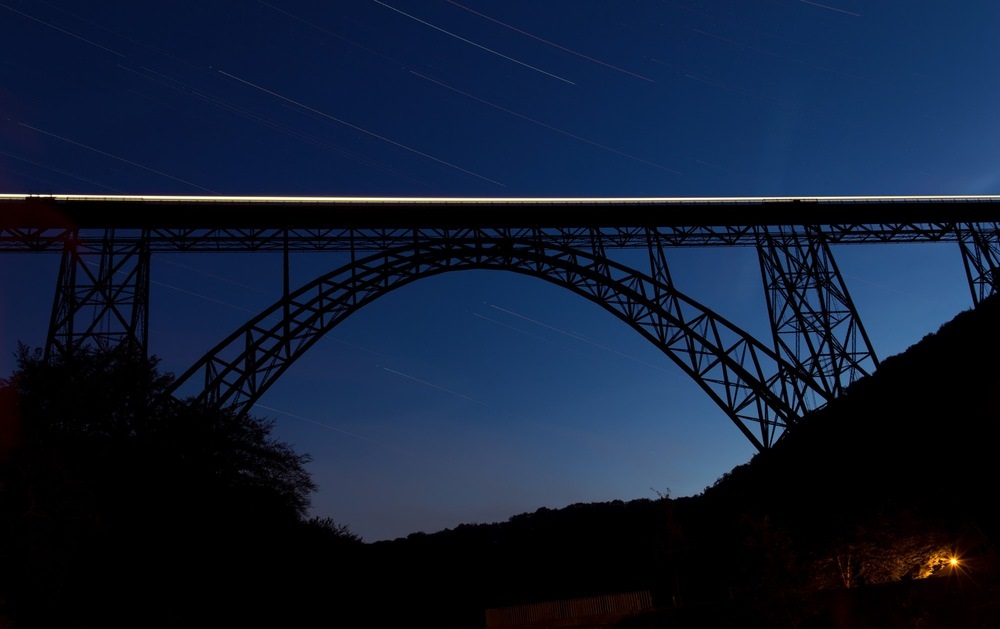 Müngstener Brücke Startrails