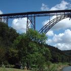 Müngstener Brücke über dem Tal der Wupper