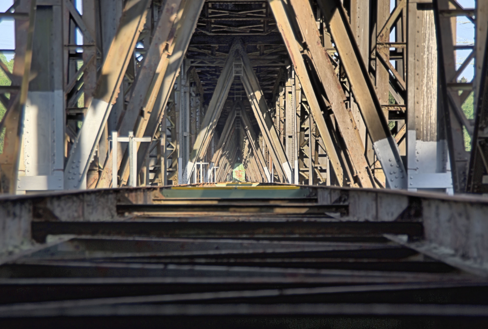 Müngstener Brücke von innen