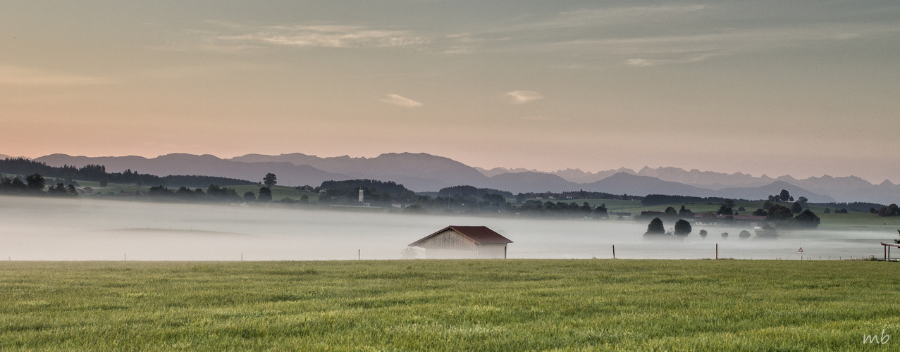 Münsing, Blick auf Degerndorf