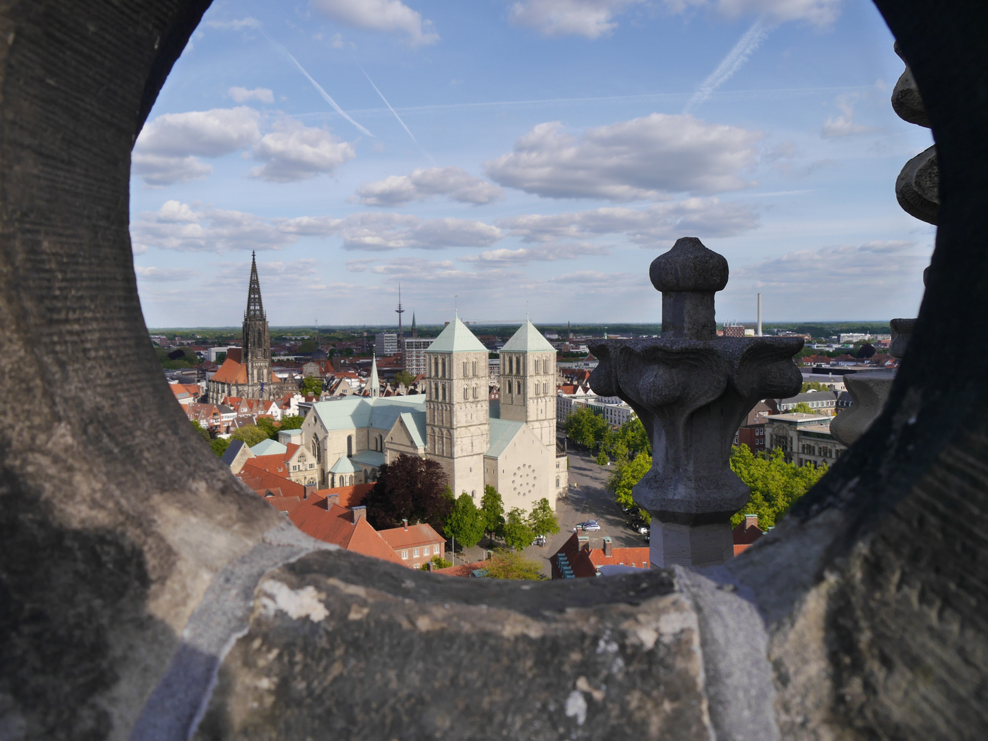 Münster above