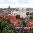 Münster Blick von der Überwasserkirche über die Stadt 16.08.2014