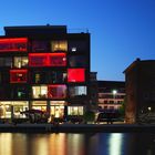 Münster city port by night