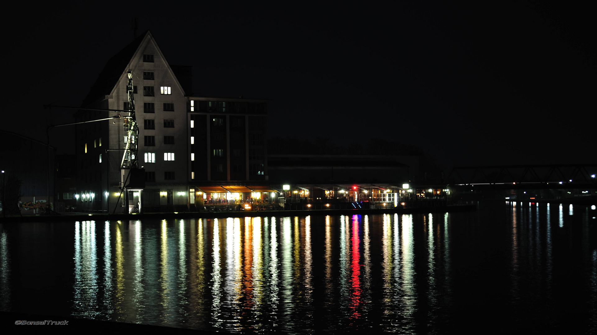 Münster - Hafen by night