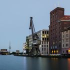 Münster Hafen fast blaue Stunde