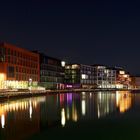 Münster Hafen Nachtpanorama