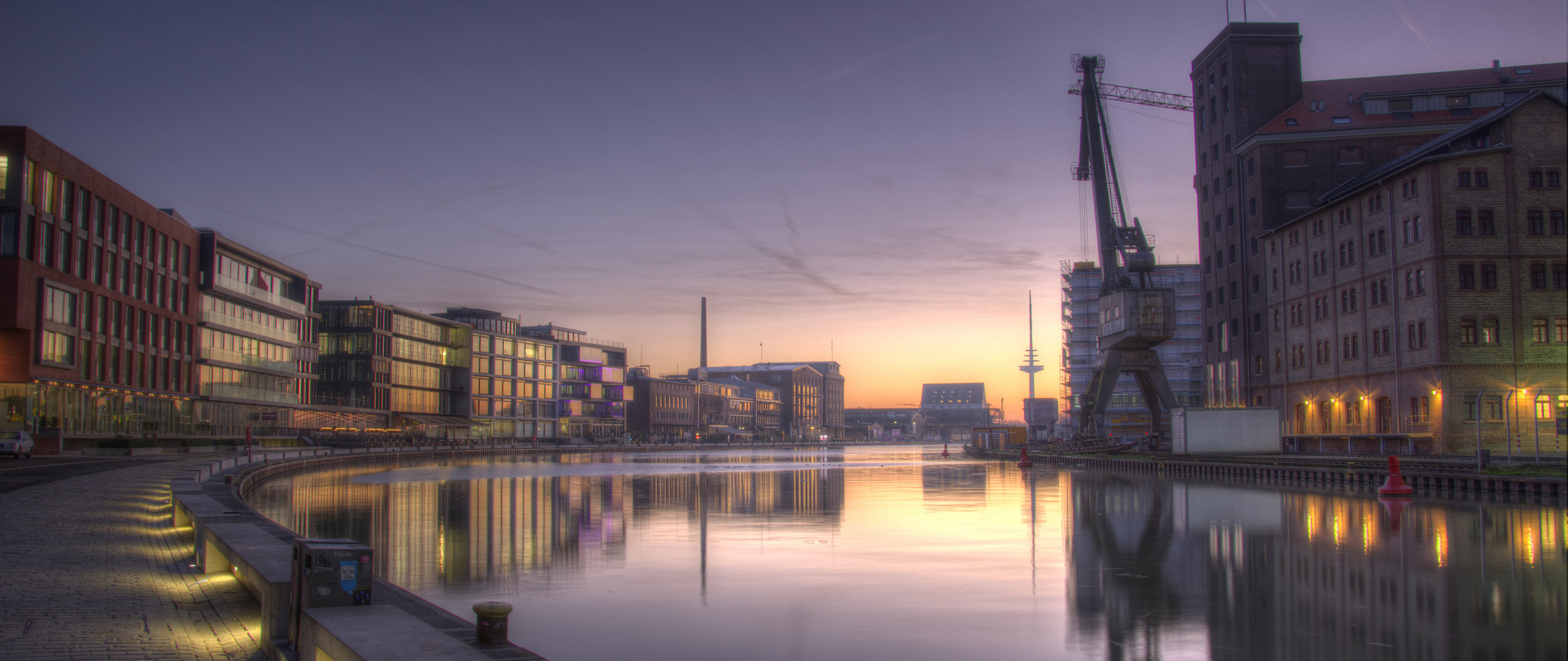 Münster Hafen Sonnanaufgang