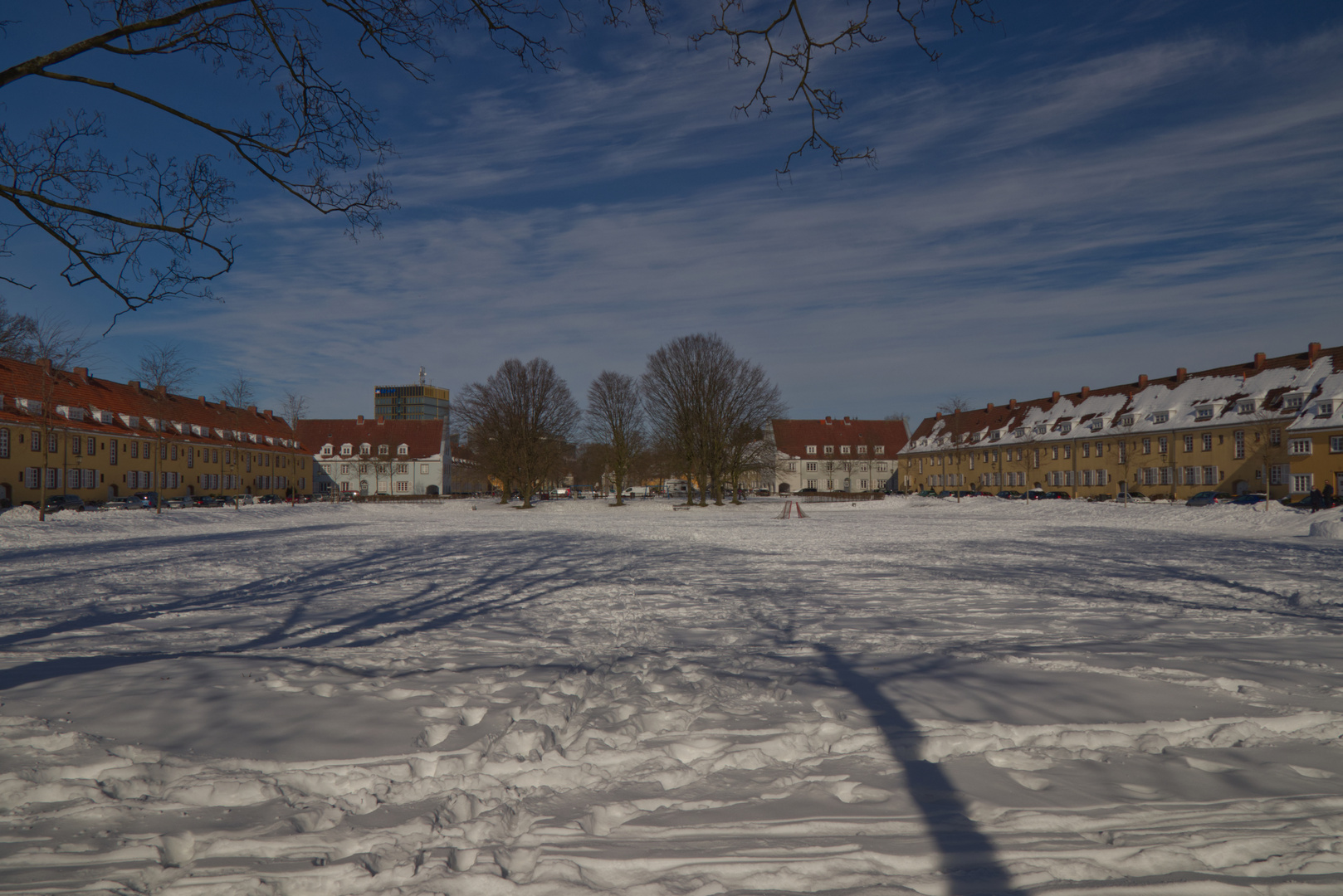 Münster im Schnee - Grüner Grund