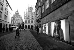 Münster - Michaelisplatz - Prinzipalmarkt - Town Hall