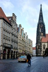 Münster - Prinzipalmarkt with Lambertikirche - 1