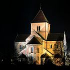 Münster Schwarzach bei Nacht