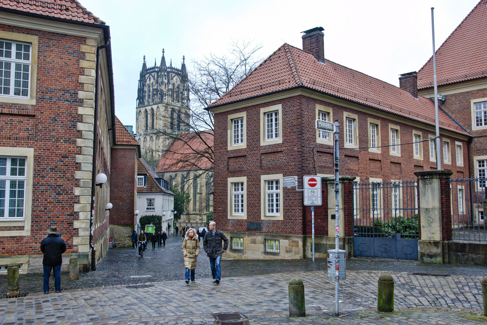 Münster - Spiegelturm - Überwasserkirche