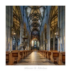 Münster St. Nikolaus (Überlingen) " Blick zum Hochaltar..."