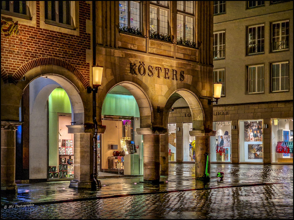 Münster-Stadtbummel im Regen