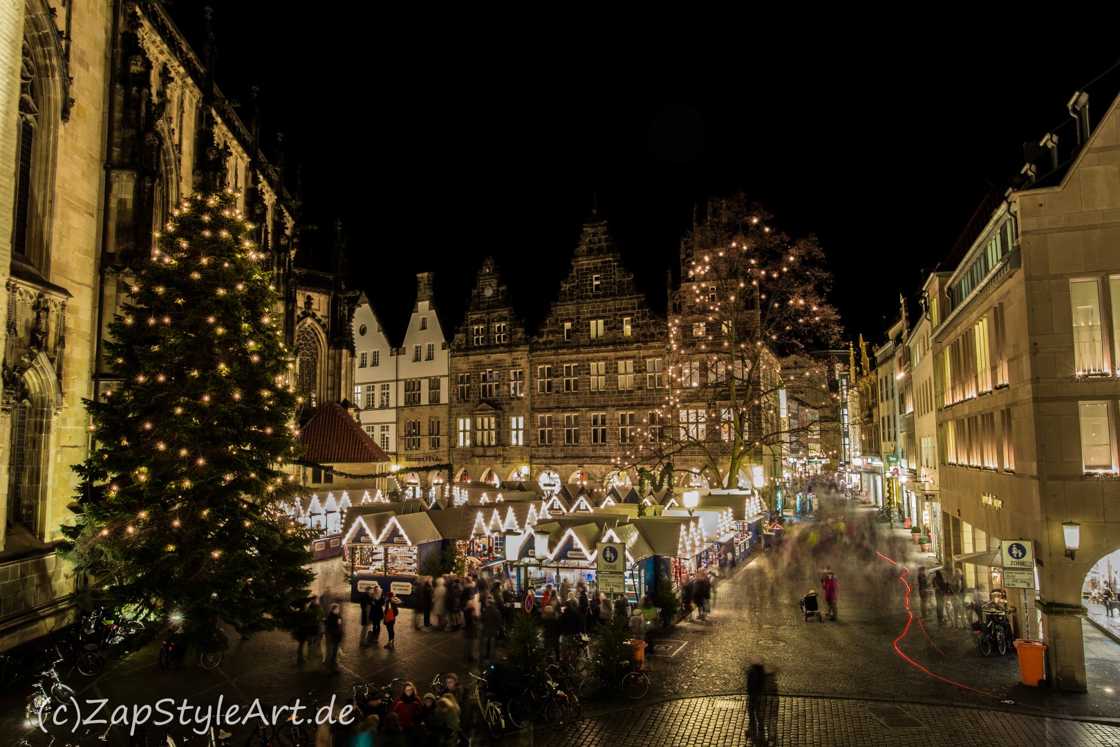 Münster Weihnachtsmarkt an der Lambertikirche Foto & Bild deutschland