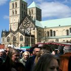 Münster: Wochenmarkt auf dem Domplatz