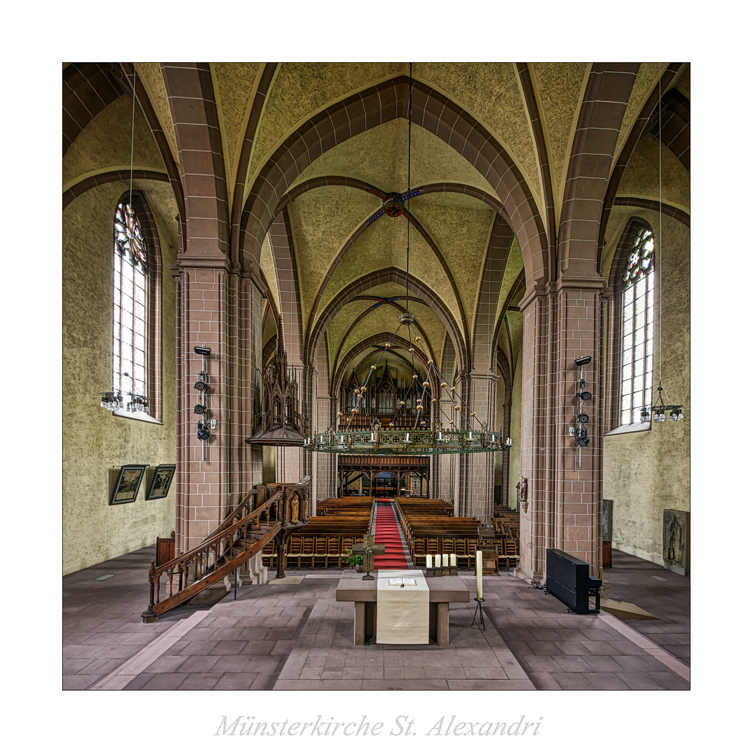 Münsterkirche St. Alexandri (Einbeck) " Blick vom Chorraum aus meiner Sicht..."