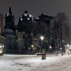 Münsterplatz an einem kalten Januarabend