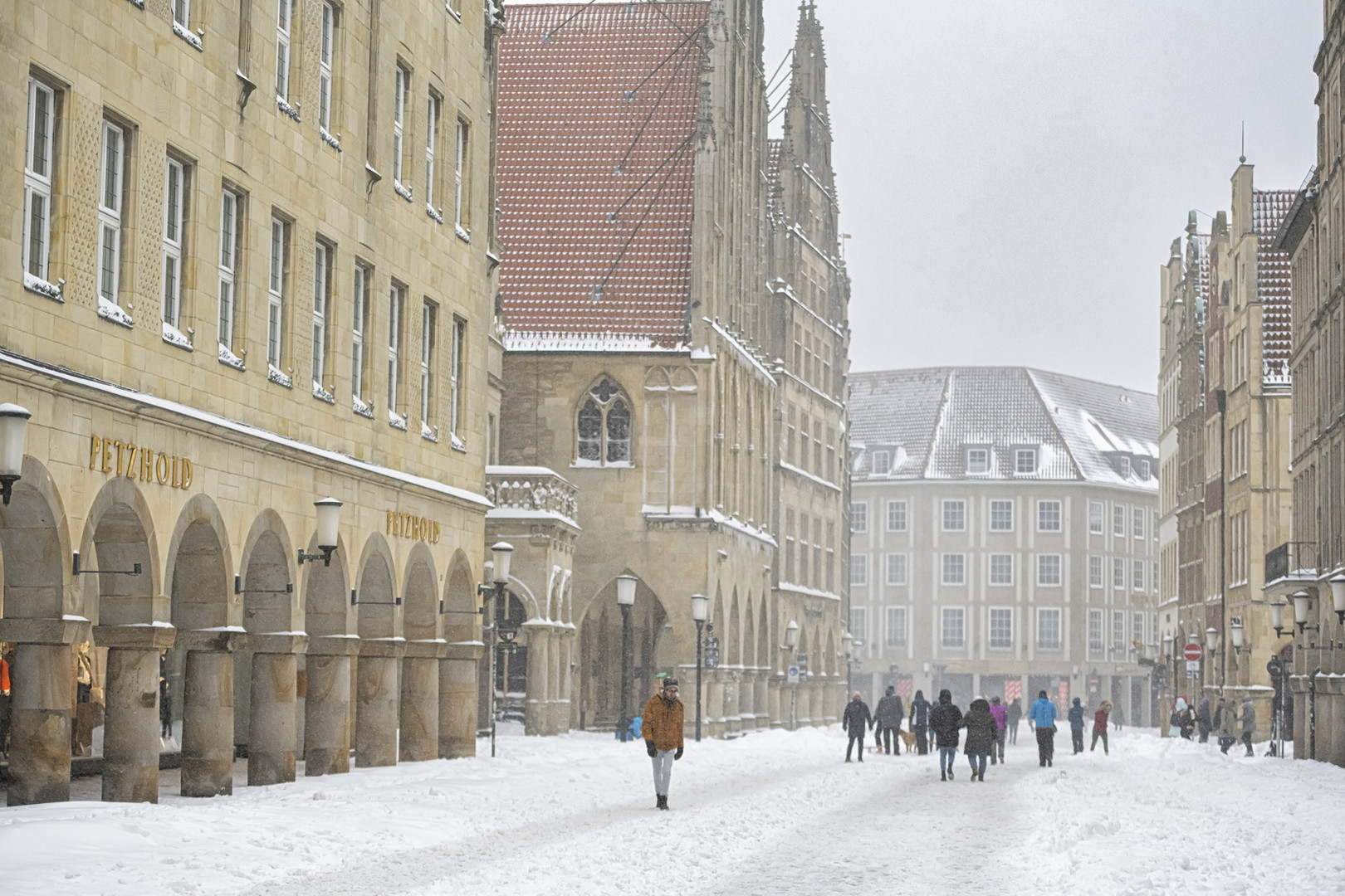 Münsters Centrum der Macht in Weiß