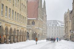 Münsters Centrum der Macht in Weiß